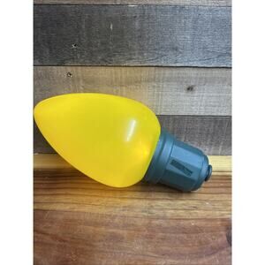 Large 13” Blow Mold Yellow Bulb Light LED Holiday Jumbo Christmas Ornament